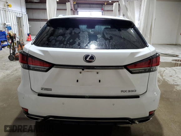 2021 Lexus RX 350 F Sport with VIN 2T2YZMDA4MC262310, listed as a Copart auction lot 56948985 with 19,366 mi miles and Salvage title. Bid and sale history available at DreamBid. Image 6.