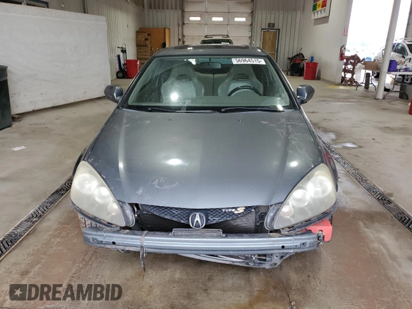 2005 Acura RSX Type S with VIN JH4DC53045S010557, listed as a Copart auction lot 56964515 with 142,601 mi miles and Salvage title. Bid and sale history available at DreamBid. Image 5.