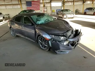 2020 Honda Civic Sedan EX with VIN 19XFC1F37LE205125, listed as a Copart auction lot 54004475 with 64,031 mi miles and Salvage Title. Bid and sale history available at carsss.com. Image 13.