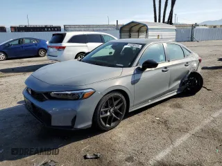 2025 Honda Civic Sedan Sport with VIN 2HGFE2F55SH562664, listed as a Copart auction lot 51850425 with 1,301 mi miles and Salvage Title. Bid and sale history available at carsss.com. Image 1.