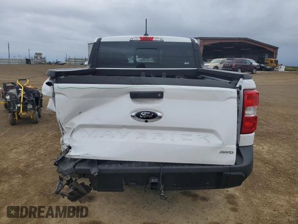 2022 Ford Maverick XL with VIN 3FTTW8F9XNRA69267, listed as a Copart auction lot 48227745 with 15,628 mi miles and Salvage Title. Bid and sale history available at DreamBid. Image 6.