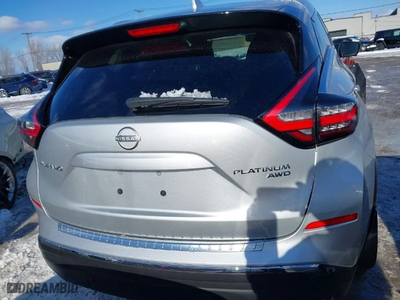 2023 Nissan Murano Platinum with VIN 5N1AZ2DS2PC131064, listed as a IAAI auction lot 41546244 with 3,692 mi miles. Bid and sale history available at carsss.com. Image 16.