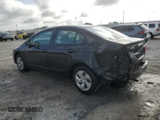 2013 Honda Civic LX с VIN 2HGFB2F56DH599346, выставлен на аукционе Copart как лот 59877115 с пробегом 206 561 миль миль и Списание • Salvage title. История ставок и продаж доступна на DreamBid. Изображение 2.