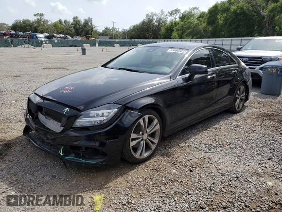 2016 Mercedes-Benz CLS 400 z VIN WDDLJ6FBXGA161021, wystawiony jako Copart lot #59680325 z przebiegiem 119 986 mil mil oraz Szkoda całkowita • Salvage title. Historia ofert i sprzedaży dostępna na DreamBid. Obrazek 1.