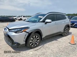 2023 Toyota Corolla Cross Hybrid S with VIN 7MUFBABG1PV005872, listed as a Copart auction lot 60495745 with 40,270 mi miles and Salvage title. Bid and sale history available at DreamBid. Image 1.