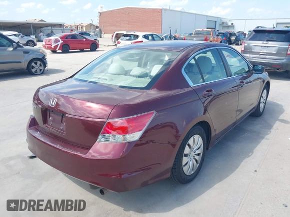 2010 Honda Accord LX with VIN 1HGCP2F31AA093033, listed as a IAAI auction lot 42512929 with 214,534 mi miles and . Bid and sale history available at DreamBid. Image 4.