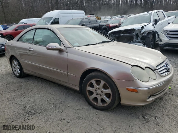 2004 Mercedes-Benz CLK-Class 3.2L with VIN WDBTJ65JX4F102602, listed as a Copart auction lot 48133485 with 143,166 mi miles and Salvage Title. Bid and sale history available at carsss.com. Image 4.