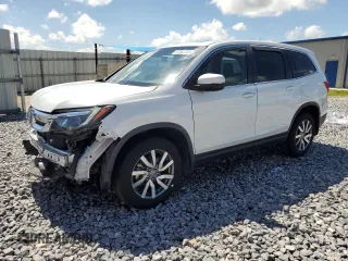 2021 Honda Pilot EX-L with VIN 5FNYF6H52MB090375, listed as a Copart auction lot 61666305 with 24,073 mi miles and Salvage title. Bid and sale history available at DreamBid. Image 1.