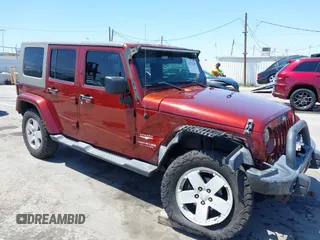 2008 Jeep Wrangler Unlimited Sahara with VIN 1J4GA59108L594193, listed as a IAAI auction lot 42272239 with 161,912 mi miles and . Bid and sale history available at DreamBid. Image 6.