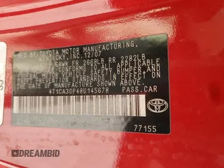 2008 Toyota Solara SE z VIN 4T1CA30P48U145678, wystawiony jako Copart lot #47493415 z przebiegiem 126 180 mil mil oraz Szkoda całkowita • Salvage title. Historia ofert i sprzedaży dostępna na DreamBid. Obrazek 12.