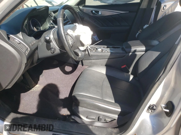 2016 Infiniti Q50 Premium with VIN JN1EV7AR0GM343412, listed as a Copart auction lot 48701635 with 133,669 mi miles and Salvage Title. Bid and sale history available at DreamBid. Image 7.