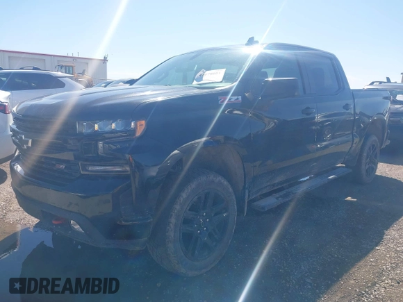 2021 Chevrolet Silverado 1500 LT Trail Boss with VIN 1GCPYFED7MZ407580, listed as a IAAI auction lot 42078081 with 64,299 mi miles and . Bid and sale history available at DreamBid. Image 17.