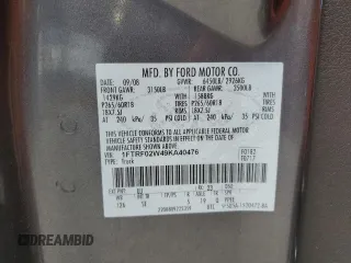 2009 Ford F-150 STX with VIN 1FTRF02W49KA40476, listed as a Copart auction lot 63109825 with Not provided miles and Clean title. Bid and sale history available at DreamBid. Image 12.