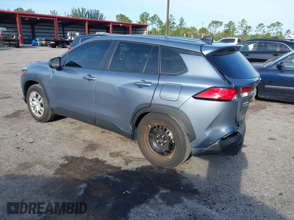 2023 Toyota Corolla Cross L with VIN 7MUAAAAG4PV044969, listed as a IAAI auction lot 42388727 with 26,071 mi miles and . Bid and sale history available at DreamBid. Image 3.