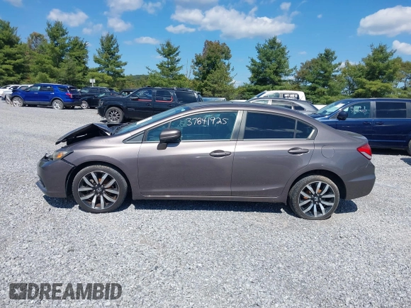 2015 Honda Civic Sedan EX-L with VIN 19XFB2F9XFE010430, listed as a IAAI auction lot 37841925 with 151,009 mi miles. Bid and sale history available at carsss.com. Image 14.