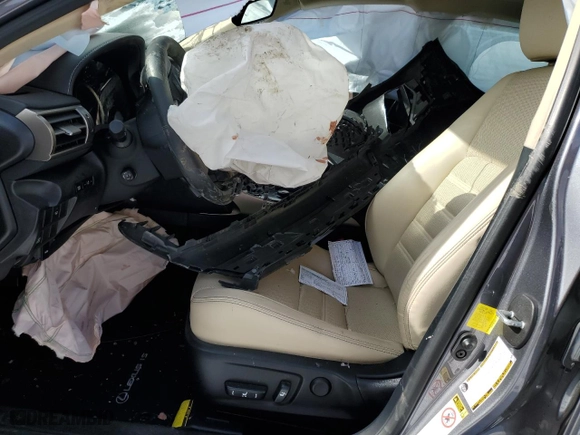 2014 Lexus IS 250 with VIN JTHCF1D22E5007375, listed as a Copart auction lot 45572515 with 16,865 mi miles and Salvage Title. Bid and sale history available at carsss.com. Image 7.