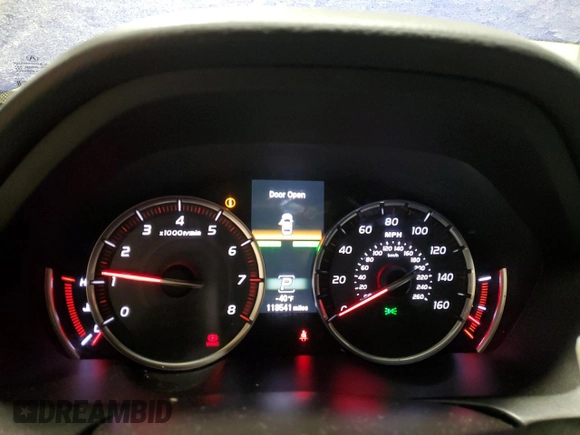 2019 Acura TLX w/Advance Pkg with VIN 19UUB3F82KA801294, listed as a Copart auction lot 89244275 with 118,541 mi miles and Salvage Title. Bid and sale history available at carsss.com. Image 9.