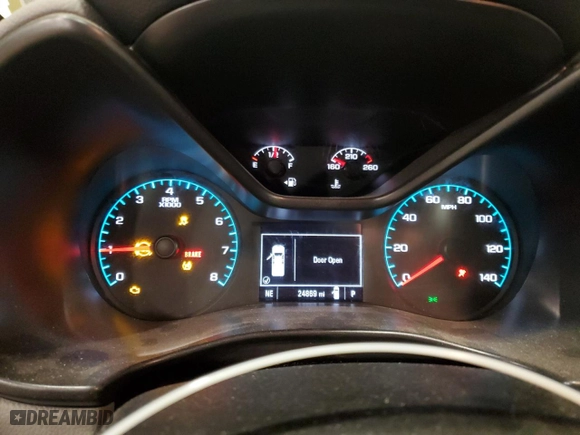 2020 Chevrolet Colorado 4WD Work Truck with VIN 1GCGTBEN5L1107601, listed as a Copart auction lot 88731155 with 24,869 mi miles and Salvage Title. Bid and sale history available at carsss.com. Image 9.