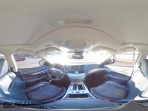 2019 Infiniti Q70 Luxe with VIN JN1BY1AR7KM580088, listed as a Copart auction lot 41612865 with 101,134 mi miles and Salvage title. Bid and sale history available at DreamBid. Image 14.