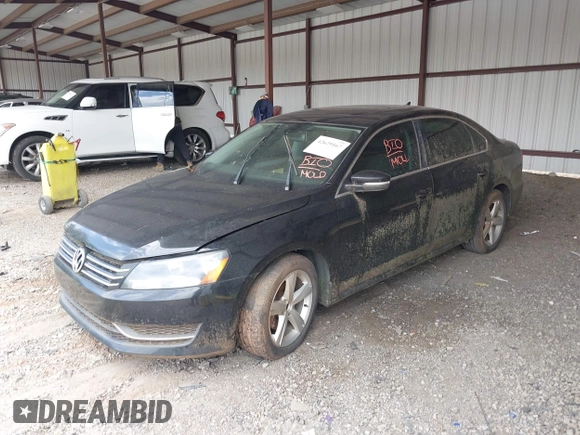 2013 Volkswagen Passat SE with VIN 1VWBH7A38DC028231, listed as a IAAI auction lot 42629167 with Not provided miles and . Bid and sale history available at DreamBid. Image 2.