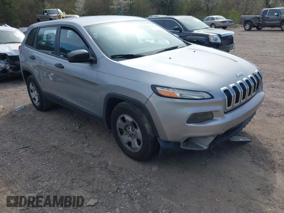 2014 Jeep Cherokee Sport with VIN 1C4PJLAB2EW163332, listed as a IAAI auction lot 41752003 with 154,832 mi miles and . Bid and sale history available at DreamBid. Image 1.