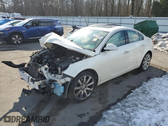 2013 Buick Regal Turbo Premium 3 with VIN 2G4GU5GVXD9211263, listed as a Copart auction lot 42377025 with Not provided miles and Salvage title. Bid and sale history available at DreamBid. Image 1.