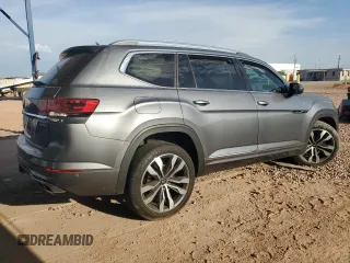 2023 Volkswagen Atlas SEL Premium R-Line with VIN 1V2FR2CAXPC506457, listed as a Copart auction lot 63407945 with 36,056 mi miles and Salvage title. Bid and sale history available at DreamBid. Image 3.