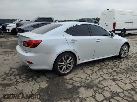 2007 Lexus IS 250 z VIN JTHBK262575048645, wystawiony jako Copart lot #59610605 z przebiegiem 162 327 mil mil oraz Czysty tytuł • Clean title. Historia ofert i sprzedaży dostępna na DreamBid. Obrazek 3.