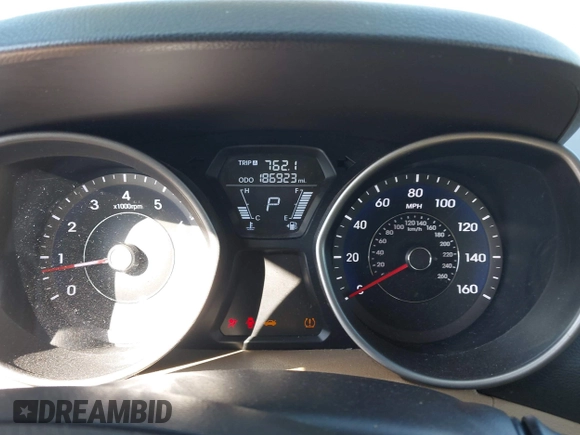 2011 Hyundai Elantra GLS with VIN 5NPDH4AE2BH002849, listed as a IAAI auction lot 41641610 with 186,923 mi miles. Bid and sale history available at carsss.com. Image 7.
