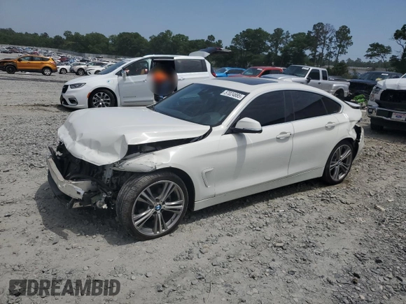 2017 BMW 4 Series 430i z VIN WBA4F7C50HG786639, wystawiony jako Copart lot #57024885 z przebiegiem 86 135 mil mil oraz Szkoda całkowita • Salvage title. Historia ofert i sprzedaży dostępna na DreamBid. Obrazek 1.