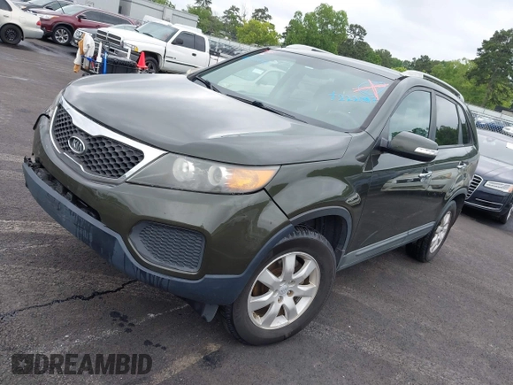 2011 Kia Sorento LX with VIN 5XYKT4A27BG139742, listed as a IAAI auction lot 42220847 with 240,172 mi miles and . Bid and sale history available at carsss.com. Image 2.