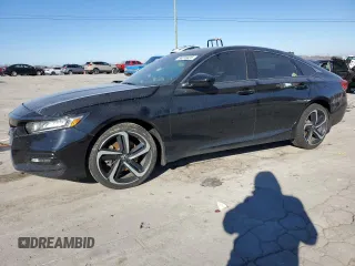 2019 Honda Accord Sedan Sport 1.5T with VIN 1HGCV1F39KA025659, listed as a Copart auction lot 88070025 with 82,708 mi miles and Salvage Title. Bid and sale history available at carsss.com. Image 1.