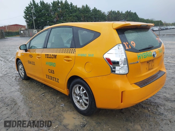 2013 Toyota Prius Two with VIN JTDZN3EU6D3286981, listed as a IAAI auction lot 42010871 with 648,056 mi miles and . Bid and sale history available at carsss.com. Image 3.