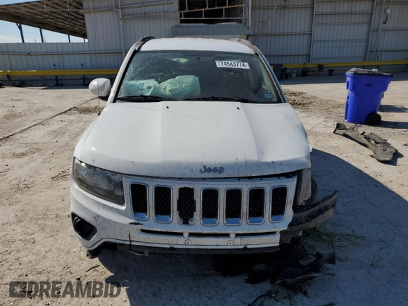 2015 Jeep Compass Latitude with VIN 1C4NJCEB4FD131416, listed as a Copart auction lot 74543774 with 122,358 mi miles and Salvage Title. Bid and sale history available at carsss.com. Image 5.