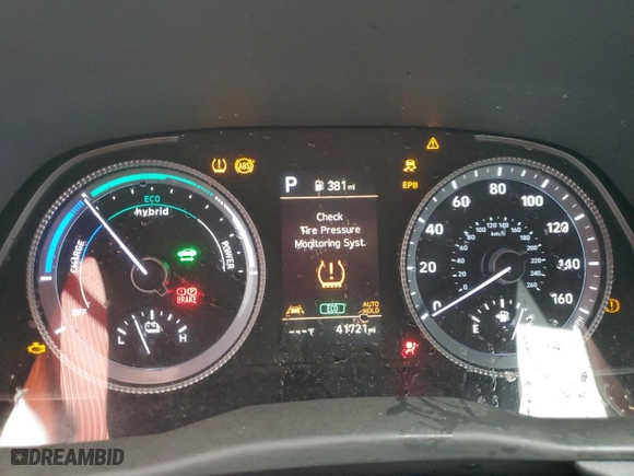 2021 Hyundai Sonata Hybrid Blue with VIN KMHL24JJ6MA035076, listed as a Copart auction lot 75588254 with 41,721 mi miles and Salvage Title. Bid and sale history available at carsss.com. Image 9.