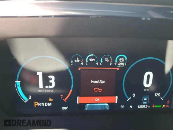 2021 Ford F-150 XL with VIN 1FTFW1CD7MFA89727, listed as a Copart auction lot 58373395 with 43,757 mi miles and Salvage title. Bid and sale history available at DreamBid. Image 9.