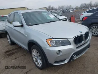 2013 BMW X3 xDrive28i with VIN 5UXWX9C53D0A08134, listed as a IAAI auction lot 42031398 with 127,717 mi miles. Bid and sale history available at carsss.com. Image 1.