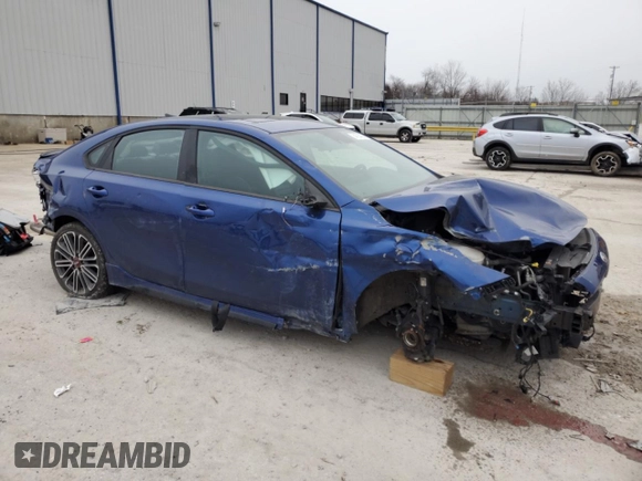 2021 Kia Forte GT with VIN 3KPF44AC6ME410507, listed as a Copart auction lot 84594494 with 63,401 mi miles and Salvage Title. Bid and sale history available at carsss.com. Image 4.