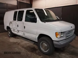 1999 Ford Econoline Cargo with VIN 1FTNE2421XHC34318, listed as a IAAI auction lot 41837370 with 107,126 mi miles. Bid and sale history available at carsss.com. Image 1.