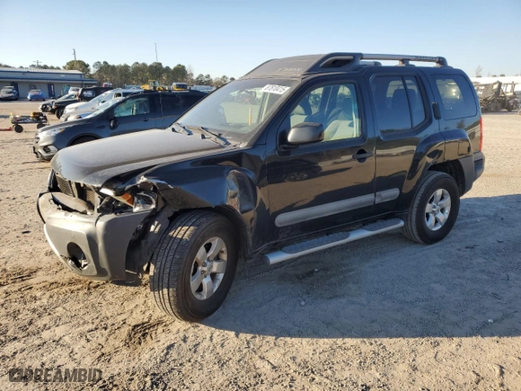 2012 Nissan Xterra S with VIN 5N1AN0NW1CC527076, listed as a Copart auction lot 87810415 with 152,997 mi miles and Salvage Title. Bid and sale history available at carsss.com. Image 1.