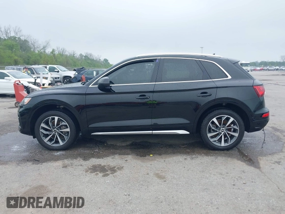 2021 Audi Q5 Premium Plus with VIN WA1BAAFY3M2013760, listed as a IAAI auction lot 41904740 with 64,829 mi miles and . Bid and sale history available at DreamBid. Image 14.