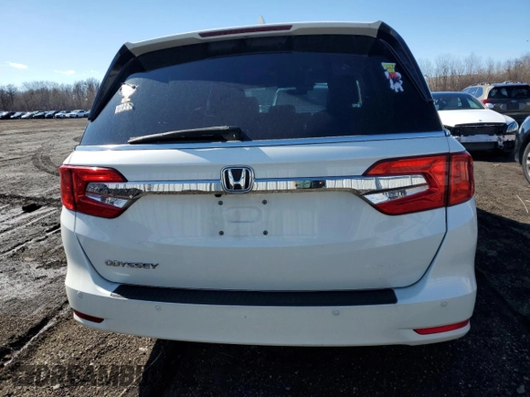 2019 Honda Odyssey Elite with VIN 5FNRL6H93KB072349, listed as a Copart auction lot 47369135 with 34,533 mi miles and Salvage Title. Bid and sale history available at DreamBid. Image 6.