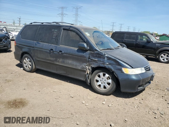 2003 Honda Odyssey EX-L z VIN 5FNRL189X3B088813, wystawiony jako Copart lot #56221685 z przebiegiem 204 443 mil mil oraz Szkoda całkowita • Salvage title. Historia ofert i sprzedaży dostępna na DreamBid. Obrazek 4.