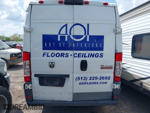 2016 Ram ProMaster Cargo with VIN 3C6URVJG5GE134219, listed as a IAAI auction lot 42094886 with 124,609 mi miles and . Bid and sale history available at DreamBid. Image 16.