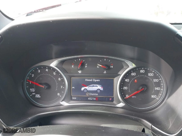 2022 Chevrolet Equinox RS with VIN 2GNAXWEV4N6106528, listed as a IAAI auction lot 41247140 with 45,216 mi miles. Bid and sale history available at carsss.com. Image 7.