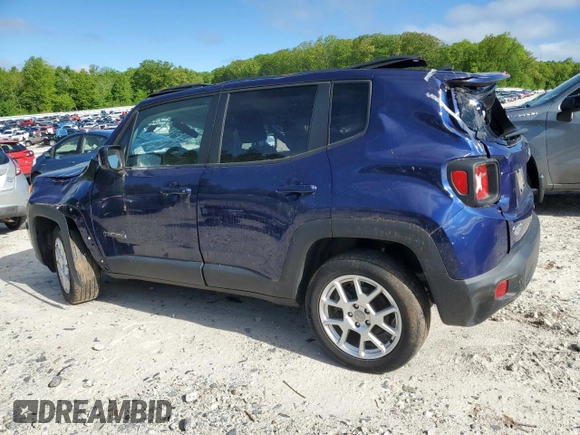 2019 Jeep Renegade Latitude z VIN ZACNJBBB2KPK16147, wystawiony jako Copart lot #56896855 z przebiegiem 47 029 mil mil oraz Szkoda całkowita • Salvage title. Historia ofert i sprzedaży dostępna na DreamBid. Obrazek 2.