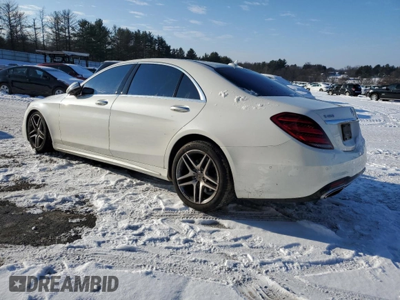 2020 Mercedes-Benz S-Class S 450 with VIN W1KUG6EB8LA559889, listed as a Copart auction lot 87282954 with 36,057 mi miles and Salvage Title. Bid and sale history available at carsss.com. Image 2.