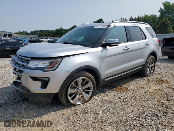 2018 Ford Explorer Limited с VIN 1FM5K7F83JGC16760, выставлен на аукционе Copart как лот 60411335 с пробегом 104 543 миль миль и Списание • Salvage title. История ставок и продаж доступна на DreamBid. Изображение 1.