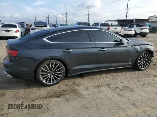 2021 Audi A5 Sportback Premium Plus with VIN WAUCBCF56MA046991, listed as a Copart auction lot 46651974 with 25,300 mi miles. Bid and sale history available at carsss.com. Image 3.