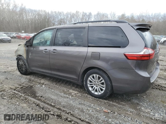 2015 Toyota Sienna XLE with VIN 5TDYK3DC4FS574285, listed as a Copart auction lot 49284185 with 0 mi miles and Salvage Title. Bid and sale history available at carsss.com. Image 2.
